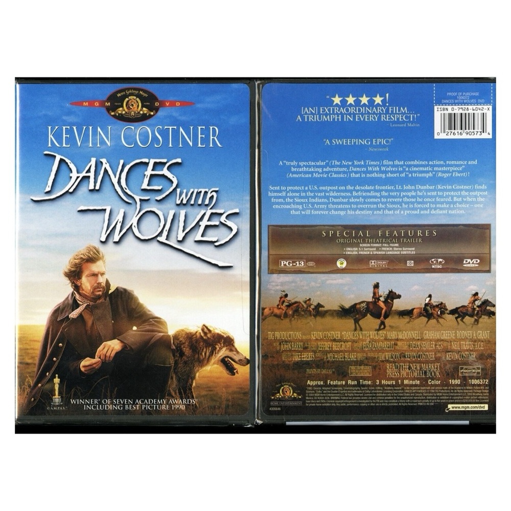 Dances with Wolves DVD - Picture 2 of 2